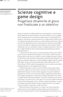 Scienze cognitive e game design - Progettare dinamiche di gioco non finalizzate a un obiettivo - Game Journal