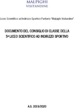 Malpighi visitandine DOCUMENTO DEL CONSIGLIO DI CLASSE DELLA 5a LICEO SCIENTIFICO AD INDIRIZZO SPORTIVO - Liceo Malpighi