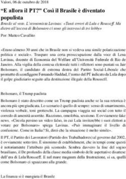 "E allora il PT?" Così il Brasile è diventato populista - UFRJ