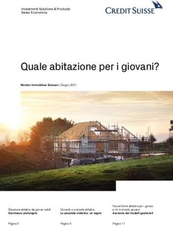 Quale abitazione per i giovani? - Credit Suisse