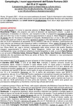 Campidoglio, i nuovi appuntamenti dell'Estate Romana 2021 dal 25 al 31 agosto