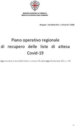 Piano operativo regionale di recupero delle