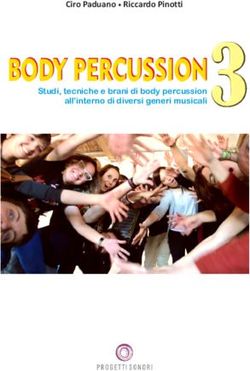BODY PERCUSSION Ciro Paduano Riccardo Pinotti - Studi, tecniche e brani di body percussion all'interno di diversi generi musicali - Progetti Sonori