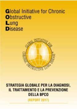 Global Initiative for Chronic Obstructive Lung Disease - STRATEGIA GLOBALE PER LA DIAGNOSI, IL TRATTAMENTO E LA PREVENZIONE DELLA BPCO - GOLDCOPD