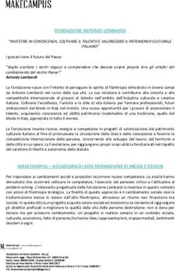 FONDAZIONE ANTONIO LOMBARDI - "INVESTIRE IN CONOSCENZA, COLTIVARE IL TALENTO E VALORIZZARE IL PATRIMONIO CULTURALE ITALIANO"