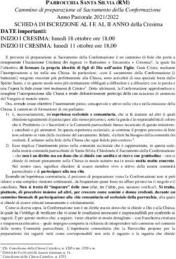 PARROCCHIA SANTA SILVIA (RM) - Cammino di preparazione al Sacramento della Confermazione