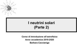 I neutrini solari (Parte 2) - Corso di Introduzione all'astrofisica Anno accademico 2019-2020 Barbara Caccianiga