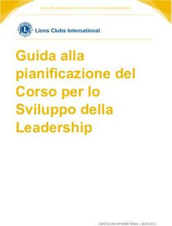 Guida alla pianificazione del Corso per lo Sviluppo della Leadership - Lions Clubs International