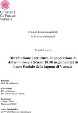 Distribuzione e struttura di popolazione di Atherina boyeri (Risso, 1810) negli habitat di basso fondale della laguna di Venezia