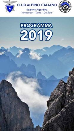 2019 CLUB ALPINO ITALIANO - Sezione Agordina - CAI Agordo