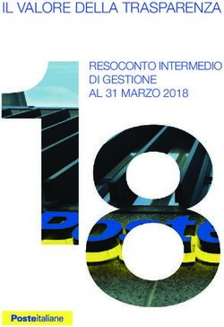 IL VALORE DELLA TRASPARENZA - RESOCONTO INTERMEDIO DI GESTIONE AL 31 MARZO 2018 - Poste Italiane