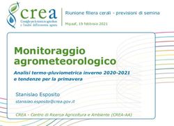 Monitoraggio agrometeorologico - Mipaaf
