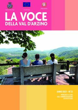 LA VOCE DELLA VAL D'ARZINO - Comune di Vito d'Asio