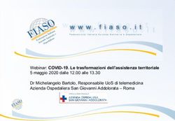 WEBINAR: COVID-19. LE TRASFORMAZIONI DELL'ASSISTENZA TERRITORIALE 5 MAGGIO 2020 DALLE 12.00 ALLE 13.30 DR MICHELANGELO BARTOLO, RESPONSABILE UOS ...
