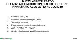 ALCUNI ASPETTI PRATICI - RELATIVI ALLE MISURE SPECIALI DI SOSTEGNO FINANZIARIO ALLA LOTTA AL COVID 19 - Fiduciaria ...