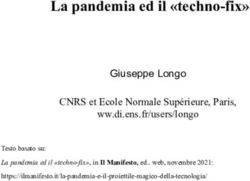 La pandemia ed il "techno-fix" - Giuseppe Longo - DI ENS