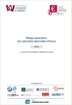 PRIMO RAPPORTO SUL SECONDO WELFARE IN ITALIA - 2013 a cura di Franca Maino e Maurizio Ferrera