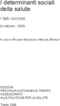 I determinanti sociali della salute - I fatti concreti (II edizione - 2003) - EDIZIONI PROVINCIA AUTONOMA DI TRENTO ASSESSORATO ALLE POLITICHE PER ...
