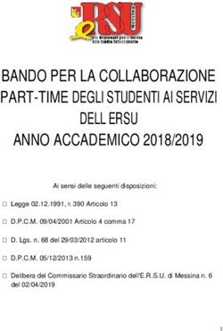 BANDO PER LA COLLABORAZIONE PART-TIME DEGLI STUDENTI AI SERVIZI DELL'ERSU ANNO ACCADEMICO 2018/2019
