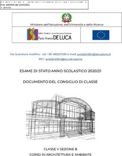 ESAME DI STATO ANNO SCOLASTICO 2020/21 DOCUMENTO DEL CONSIGLIO DI CLASSE