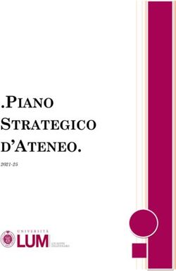 PIANO STRATEGICO D'ATENEO 2021-25 - LUM