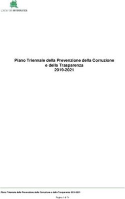PIANO TRIENNALE DELLA PREVENZIONE DELLA CORRUZIONE E DELLA TRASPARENZA 2019-2021 - ARIA SPA