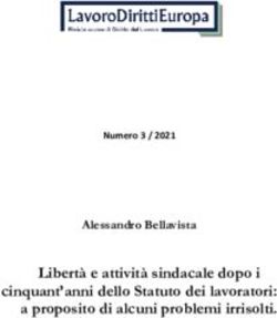 Libert&agrave; e attivit&agrave; sindacale dopo i cinquant'anni dello Statuto dei lavoratori: a proposito di alcuni problemi irrisolti - Alessandro Bellavista