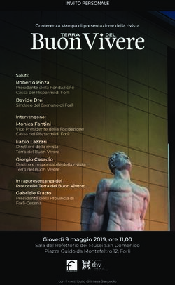 INVITO PERSONALE Conferenza stampa di presentazione della rivista - Fondazione Cassa dei Risparmi ...