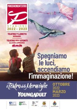 Spegniamo le luci, accendiamo l'immaginazione! - OTTOBRE 2022 MARZO 2023 - Cose da fare