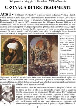 CRONACA DI TRE TRADIMENTI - Sul prossimo viaggio di Benedetto XVI in Turchia