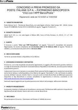 CONCORSO A PREMI PROMOSSO DA POSTE ITALIANE S.P.A - PATRIMONIO BANCOPOSTA