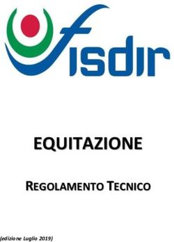 EQUITAZIONE REGOLAMENTO TECNICO - (edizione Luglio 2019) - Fisdir