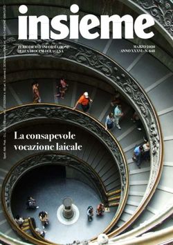 La consapevole vocazione laicale - MARZO 2020 ANNO XXXVI - N. 648 - Insieme Ragusa