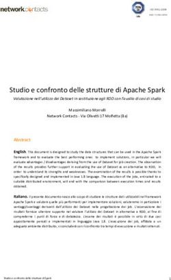 Studio e confronto delle strutture di Apache Spark - arXiv