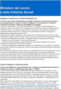 Ministero del Lavoro e delle Politiche Sociali - CGIA