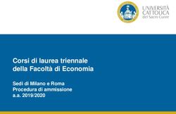 Corsi di laurea triennale della Facoltà di Economia - Sedi di Milano e Roma Procedura di ammissione a.a. 2019/2020 - Università ...