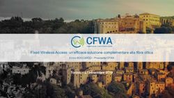 Fixed Wireless Access: un'efficace soluzione complementare alla fibra ottica - Torino - 27 novembre 2019 - Presentazione Coalizione