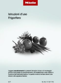 Istruzioni d'uso Frigorifero - Miele