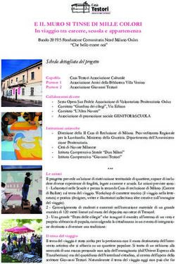 E IL MURO SI TINSE DI MILLE COLORI - In viaggio tra carcere, scuola e appartenenza