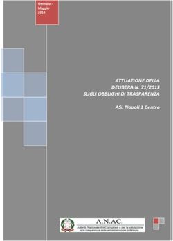 ATTUAZIONE DELLA DELIBERA N. 71/2013 SUGLI OBBLIGHI DI TRASPARENZA ...