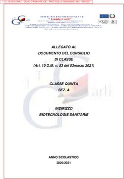 ALLEGATO AL DOCUMENTO DEL CONSIGLIO DI CLASSE CLASSE QUINTA SEZ. A INDIRIZZO BIOTECNOLOGIE SANITARIE - (Art. 10 O.M. n. 53 del 03marzo 2021) ...