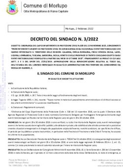 DECRETO DEL SINDACO N. 3/2022 - Comune di Morlupo