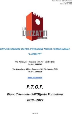 P.T.O.F. Piano Triennale dell'Offerta Formativa 2019 2022 - IIS Luzzatti