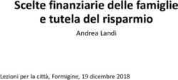Scelte finanziarie delle famiglie e tutela del risparmio - Andrea Landi Lezioni per la città, Formigine, 19 dicembre 2018