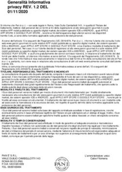 Generalit&agrave; Informativa privacy REV. 1.2 DEL 01/11/2020