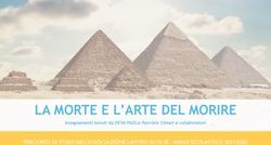 LA MORTE E L'ARTE DEL MORIRE - PERCORSO DI STUDI DELL'ASSOCIAZIONE LAVORO SU DI S&Eacute; - ANNO SCOLASTICO 2021/2022