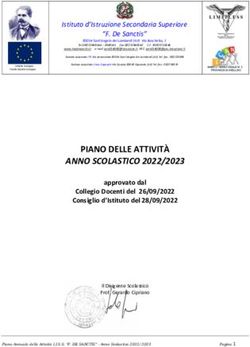 PIANO DELLE ATTIVIT&Agrave; ANNO SCOLASTICO 2022/2023