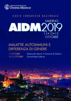 SALERNO MALATTIE AUTOIMMUNI E DIFFERENZA DI GENERE - 11 OTTOBRE 12-13 OTTOBRE Grand Hotel Salerno - Giseg.it