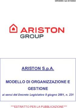 ARISTON S.p.A. MODELLO DI ORGANIZZAZIONE E GESTIONE *ESTRATTO PER LA PUBBLICAZIONE