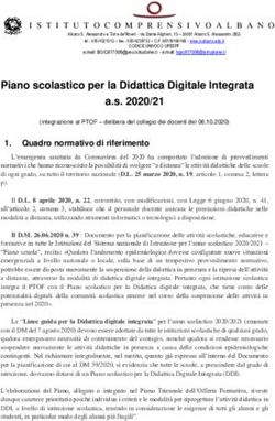 Piano scolastico per la Didattica Digitale Integrata